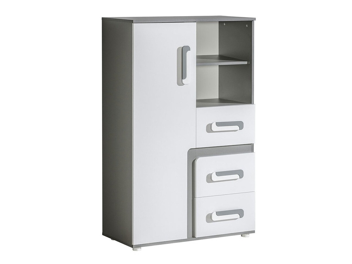 Komoda Aviseve 101 (Antracit + Belo)