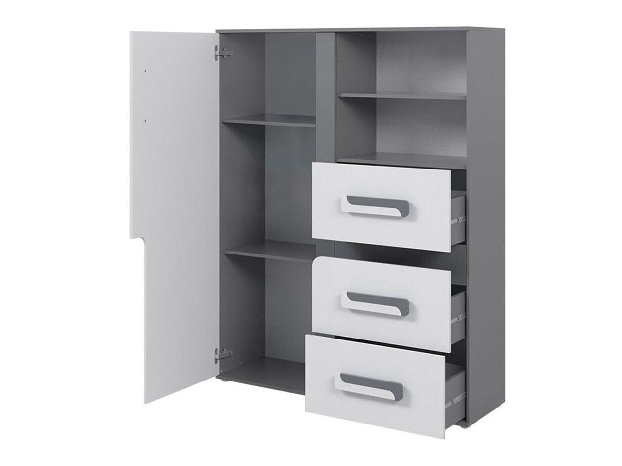 Komoda Aviseve 101 (Antracit + Belo)