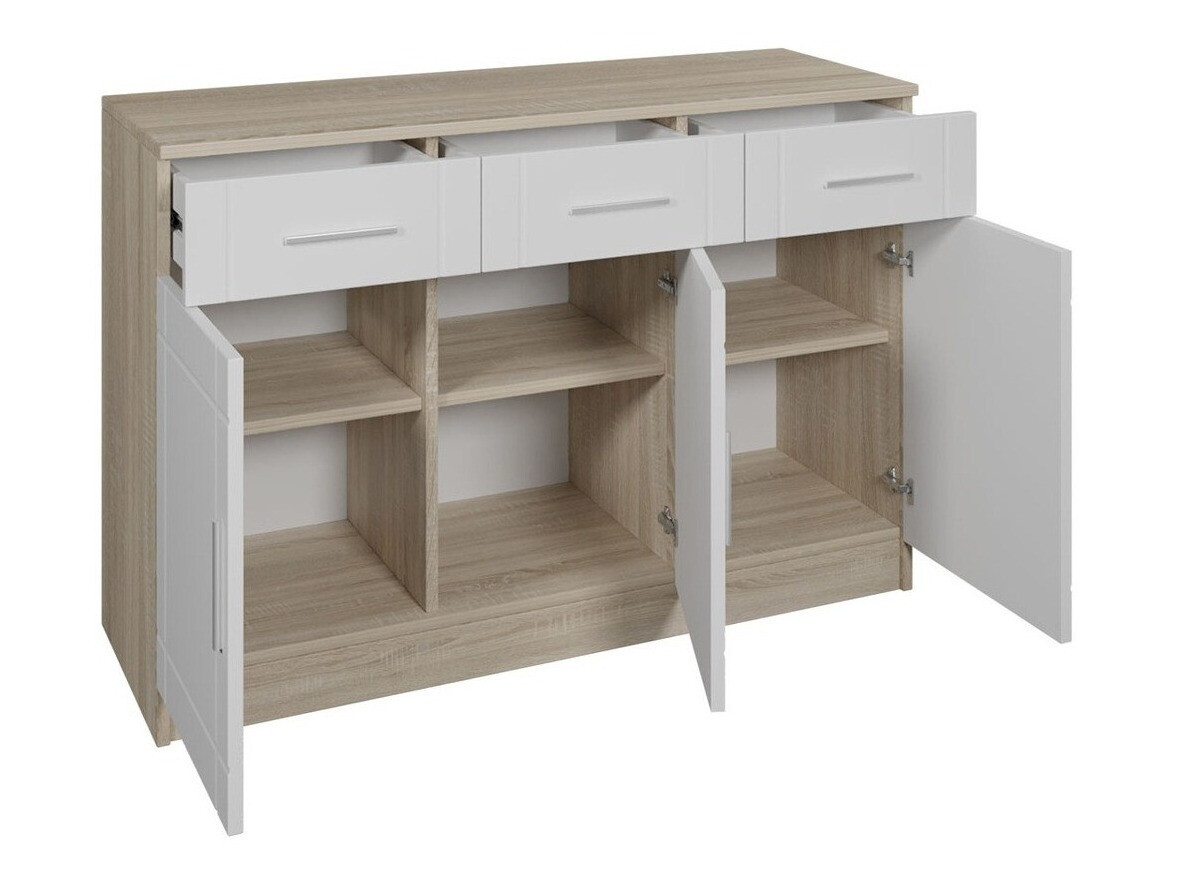 Komoda Tucson 145 (Sonoma hrast + Belo)