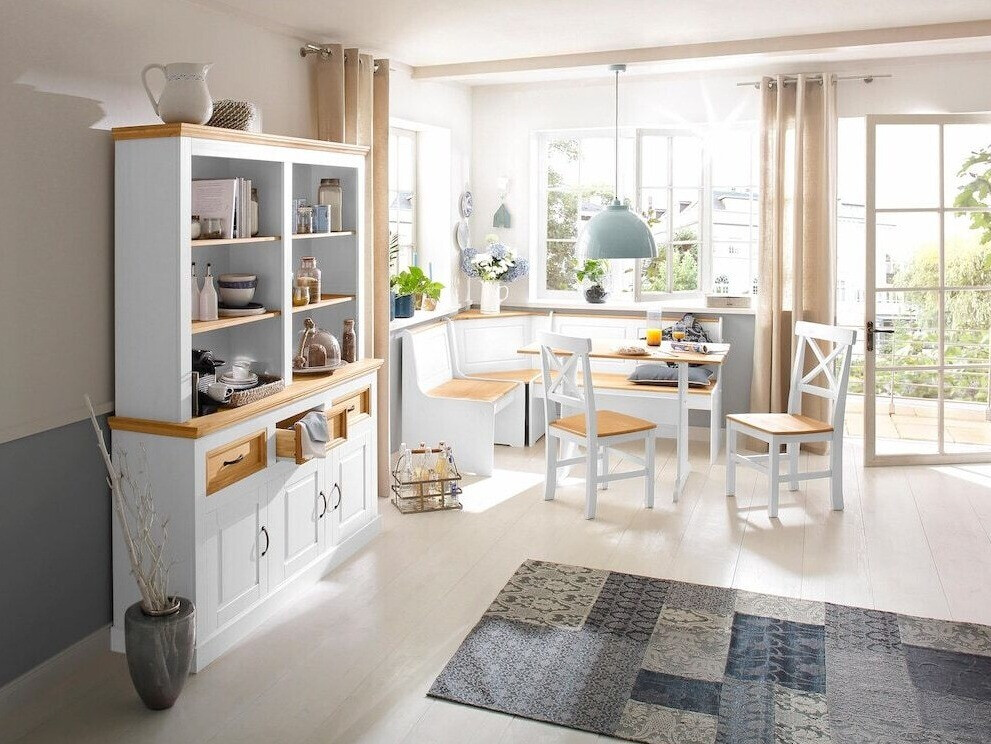 Kuhinjski ugao Denton 204 (Belo + Bor)