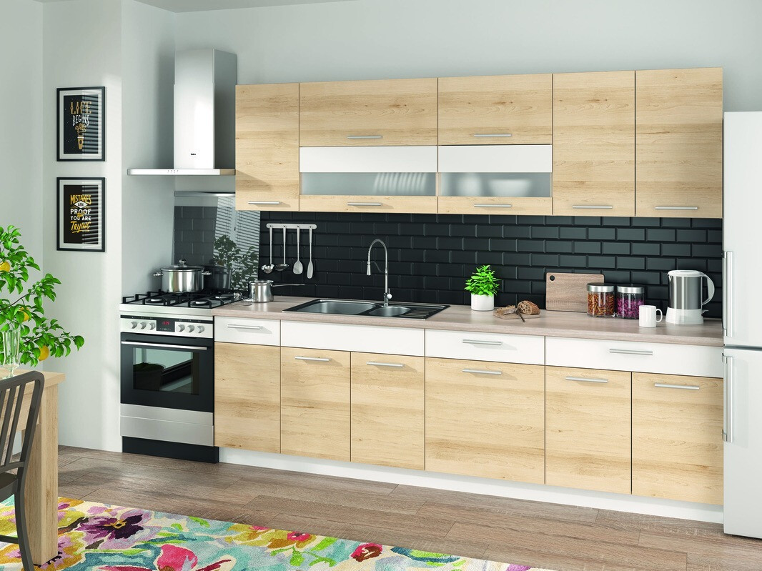 Modularni ormar sa fiokom i vratima Mode Beech 112