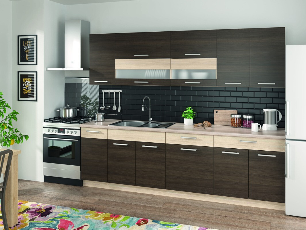 Modularni ormar sa fiokom i vratima Mode Dark 112