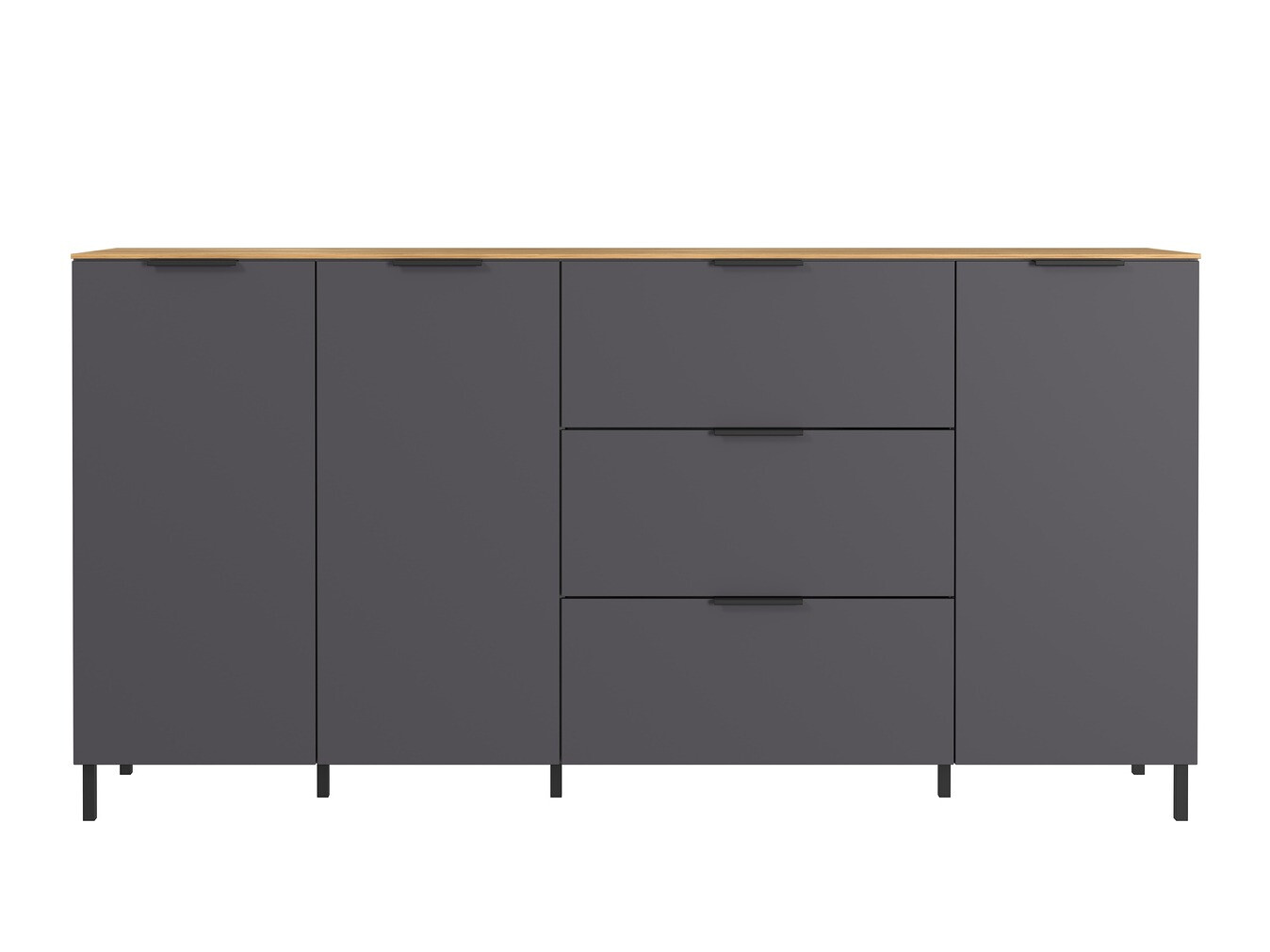 Komoda Revteno 106 (Graphite + Navarra hrast)