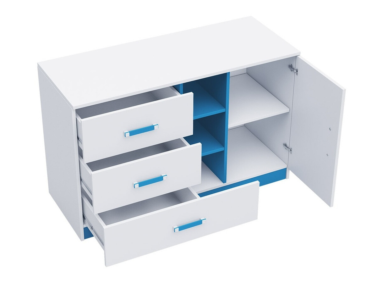 Komoda Sorviru 101 (Belo + Roza)