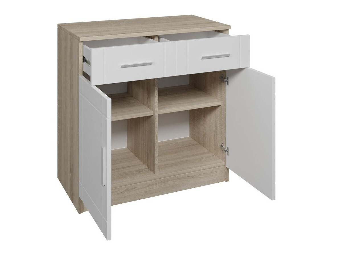 Komoda Tucson 144 (Sonoma hrast + Belo)