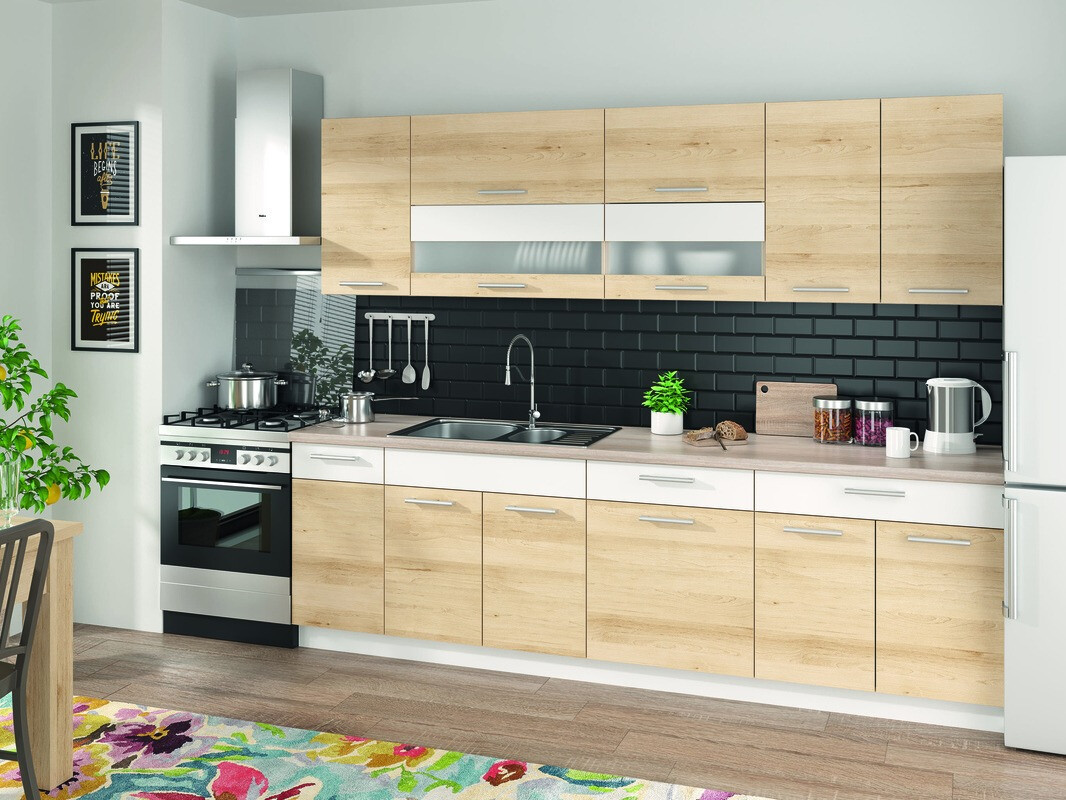 Modularni ormar sa fiokom i vratima Mode Beech 113