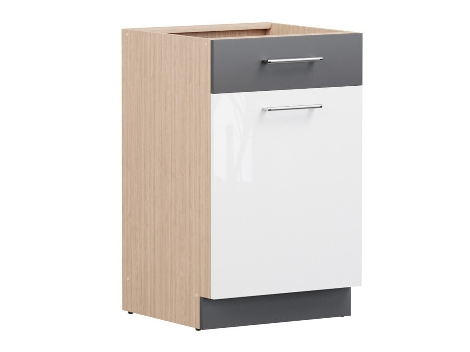 Modularni ormar sa fiokom i vratima Mode White 112