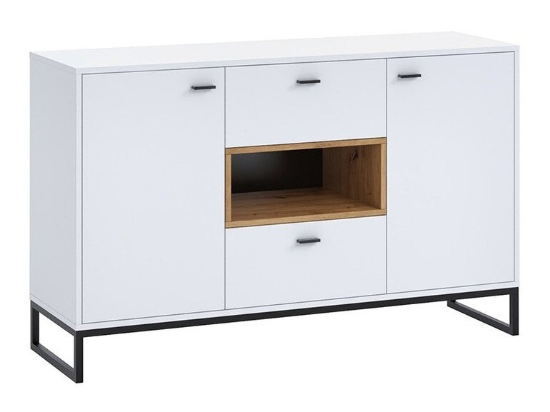 Komoda Baltesi 104 (Belo + Zanatski hrast)