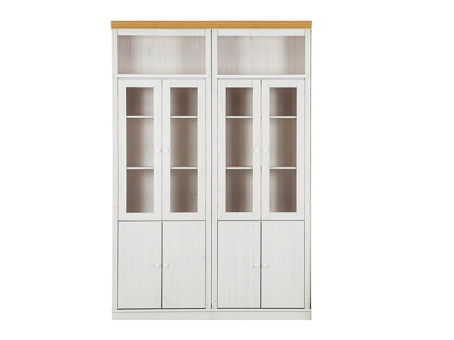 Set polica Saltoro 119 (Belo + Medeni hrast)