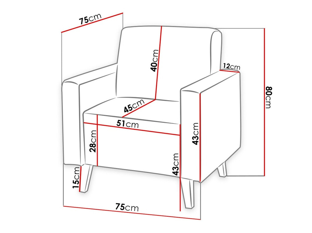 Fotelja Delbene 102 (Moric 03)