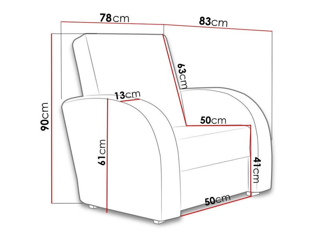 Fotelja Providence 114 (Soft 020 + Lux 24)