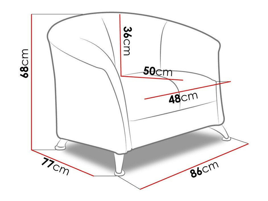 Fotelja Velum (Aura 01)