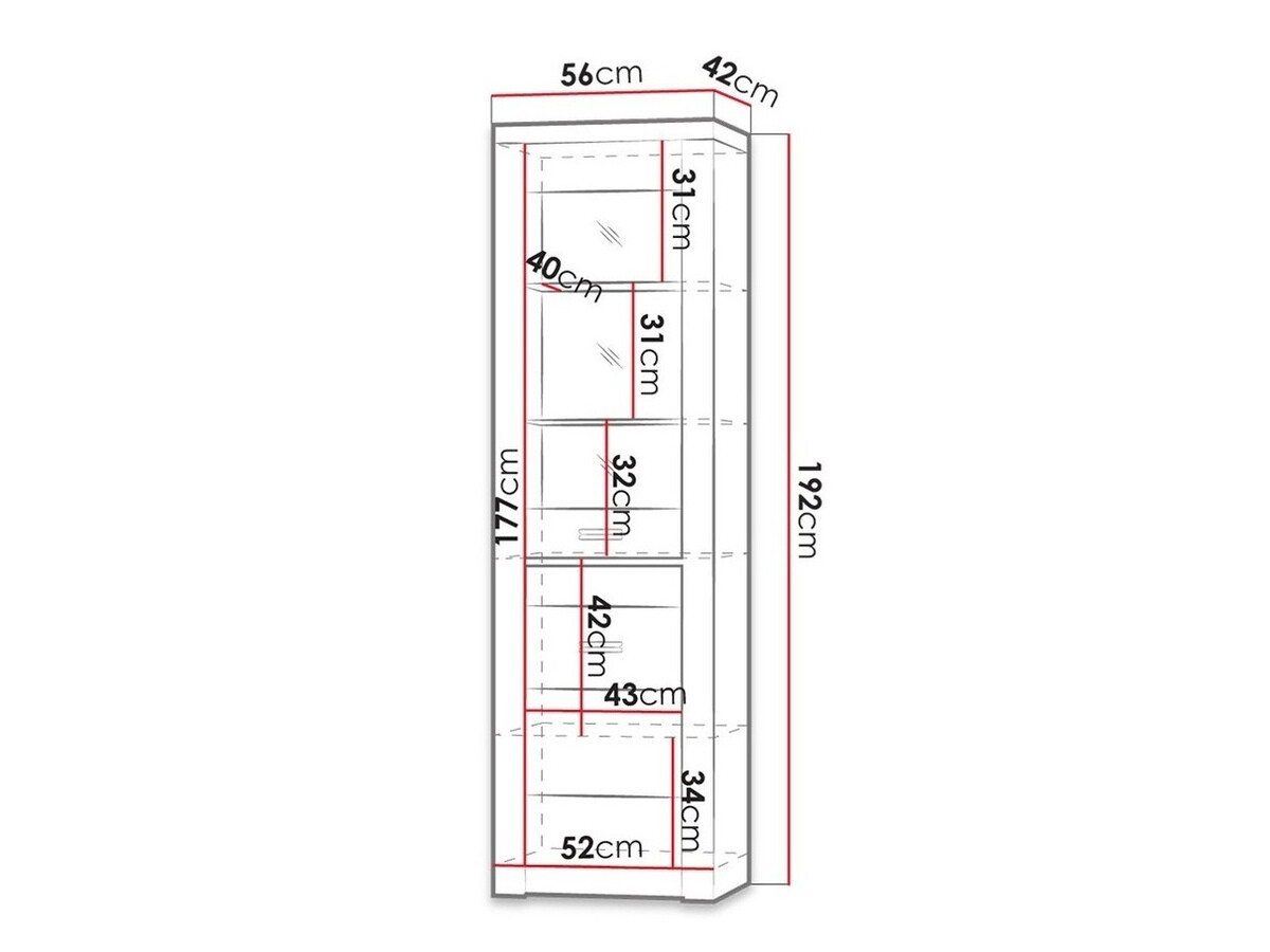 Polica Serfeno 102 (Craft vhite)