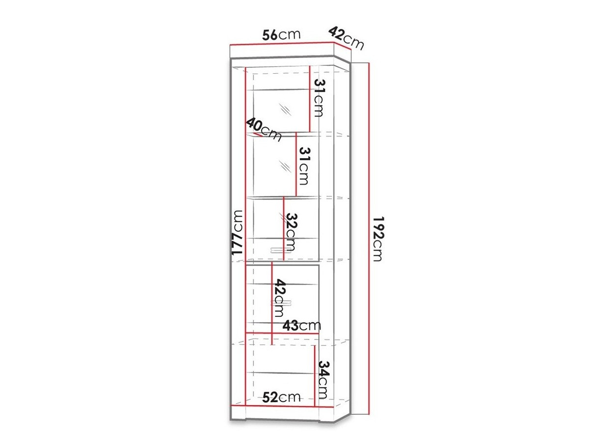 Polica Serfeno 102 (Tamni jasen)