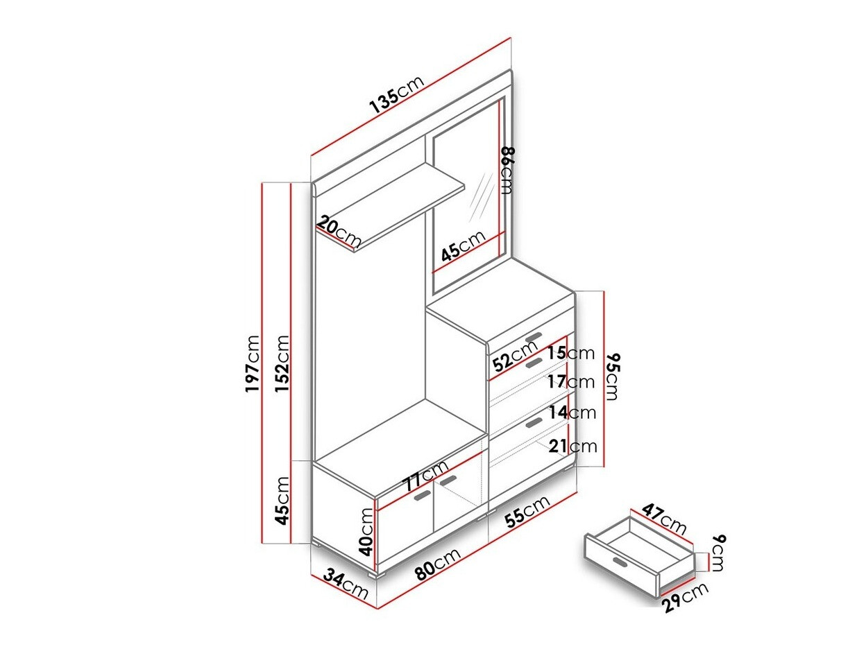 Set za hodnik Lima 103