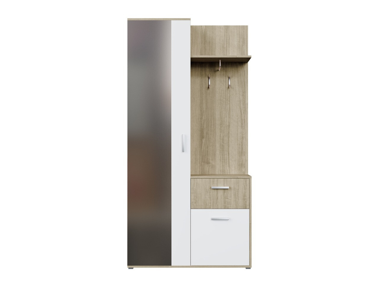 Set za hodnik Stanton 103 (Sonoma hrast + Belo)