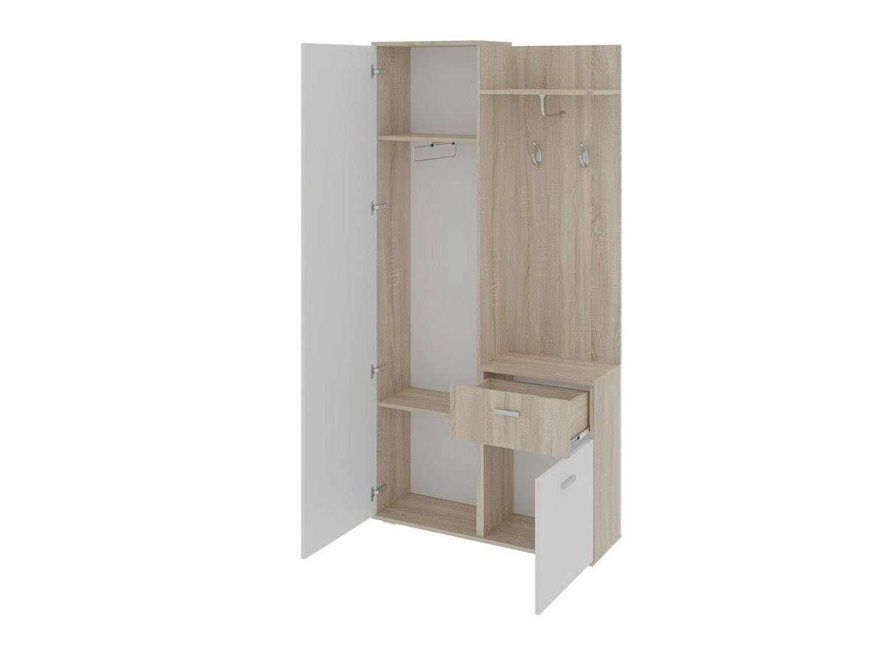 Set za hodnik Stanton 103 (Sonoma hrast + Belo)