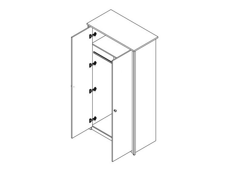 Ormar Elialo 111 (Tamni Sonoma hrast)