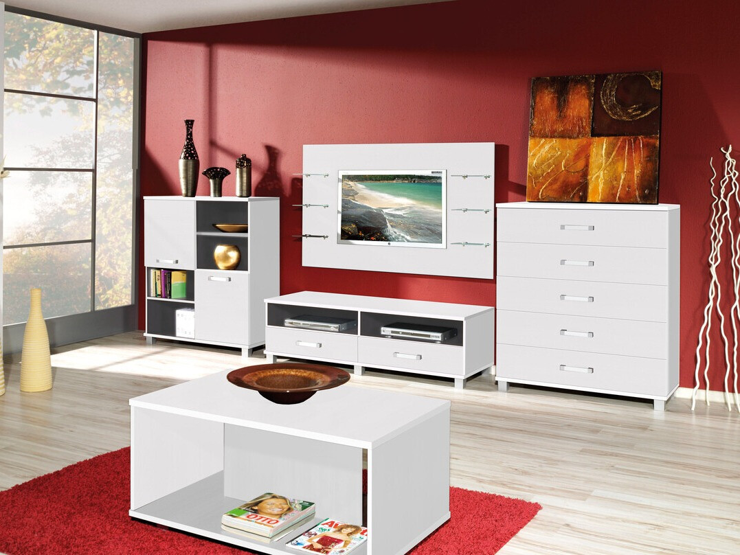 TV komoda Cirevau 132 (Belo)