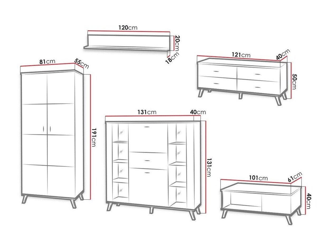 Set za dnevnu sobu Talsere 110