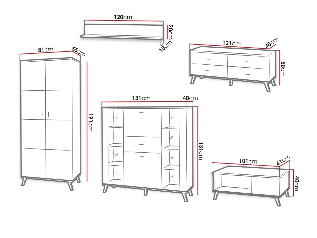 Set za dnevnu sobu Talsere 110