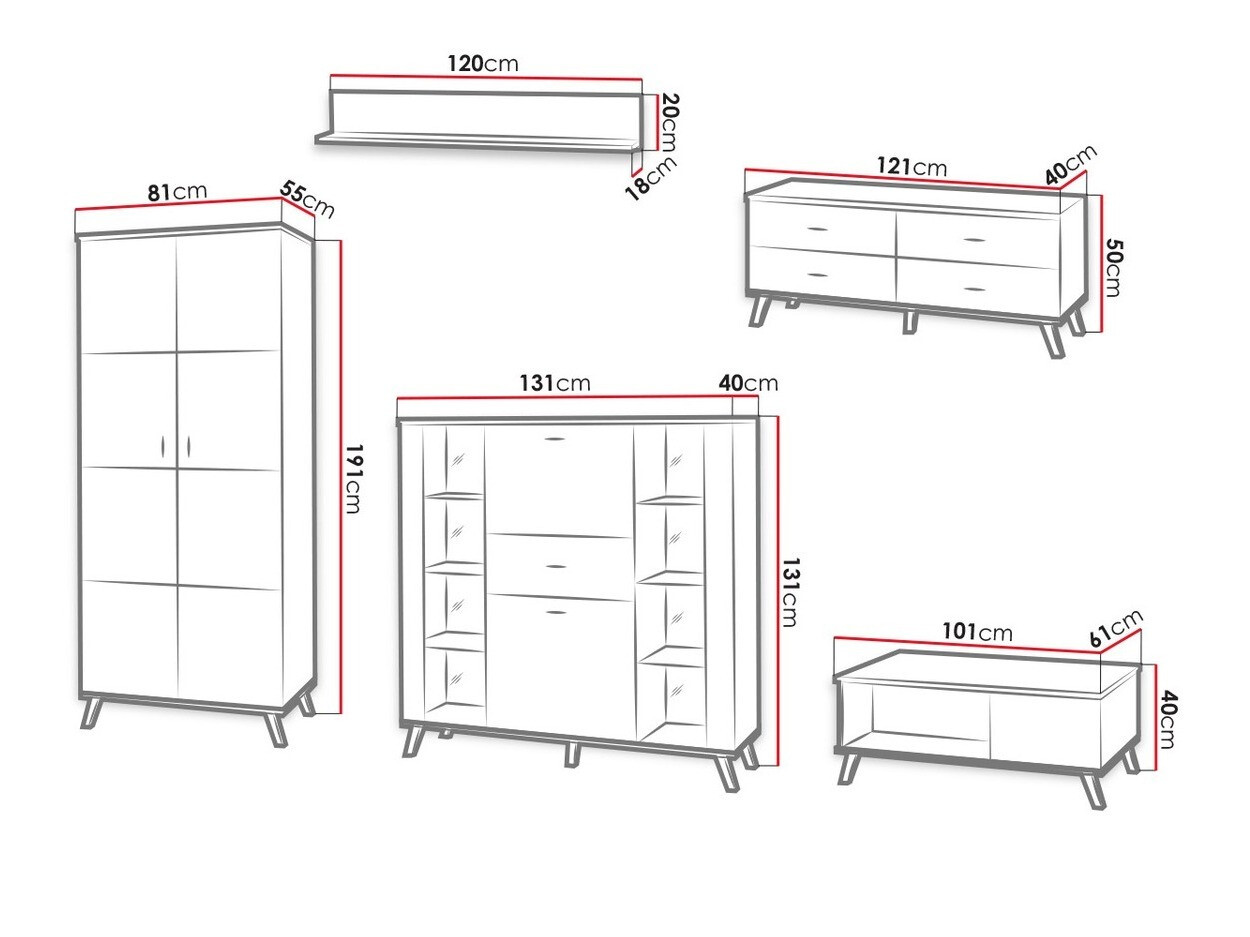 Set za dnevnu sobu Talsere 110