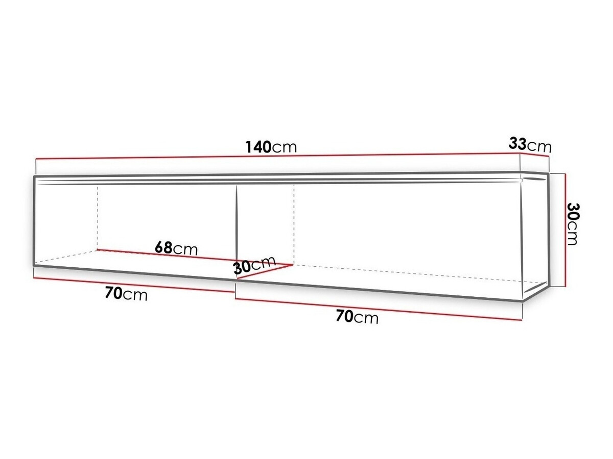 TV sto Sarasota 120 (Boja betona)