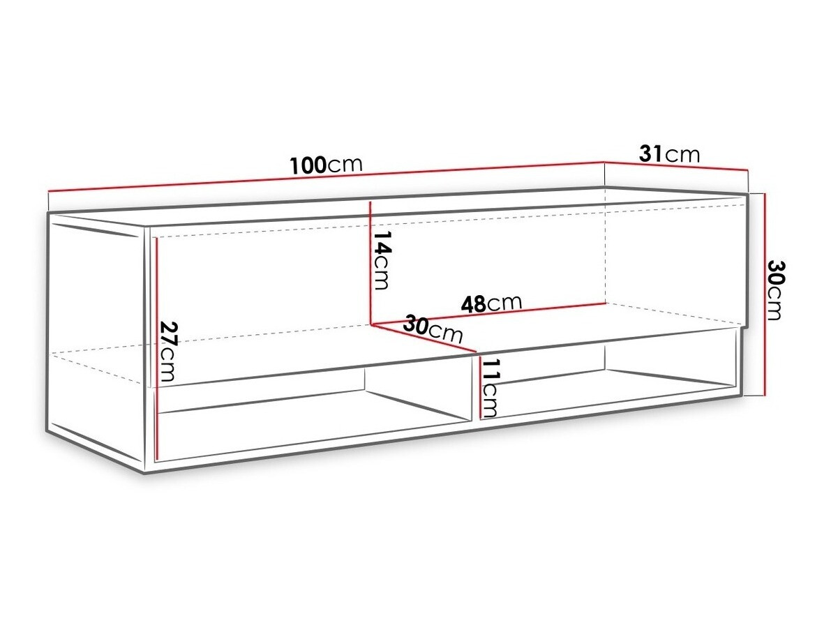 TV komoda Sarasota 117 (Hrast Votan)