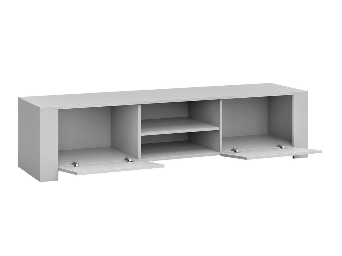 TV komoda Uva II (Belo + Sjajno crna)