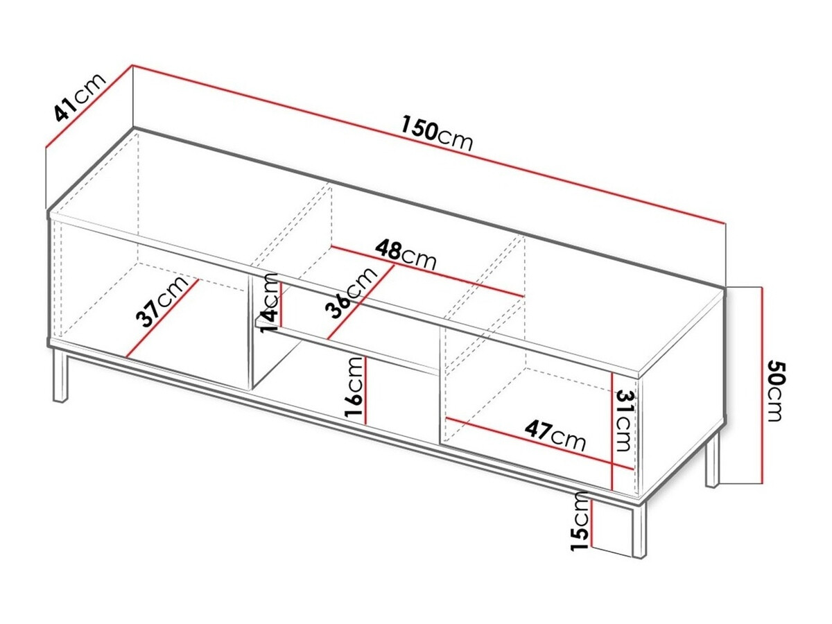 TV sto Lomsore 101 (Svetlo drvo)