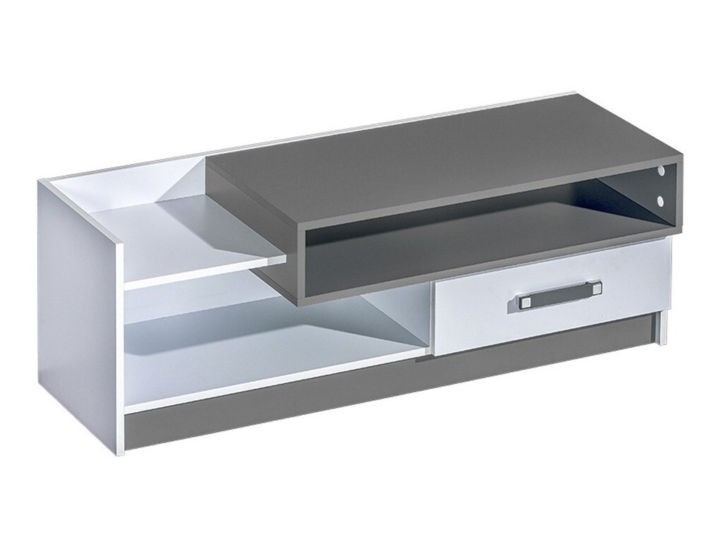 TV komoda Lorlare 111 (Belo + Sivo)