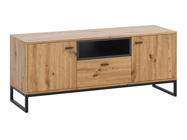 TV sto Baltesi 102 (Zanatski hrast + Crno)