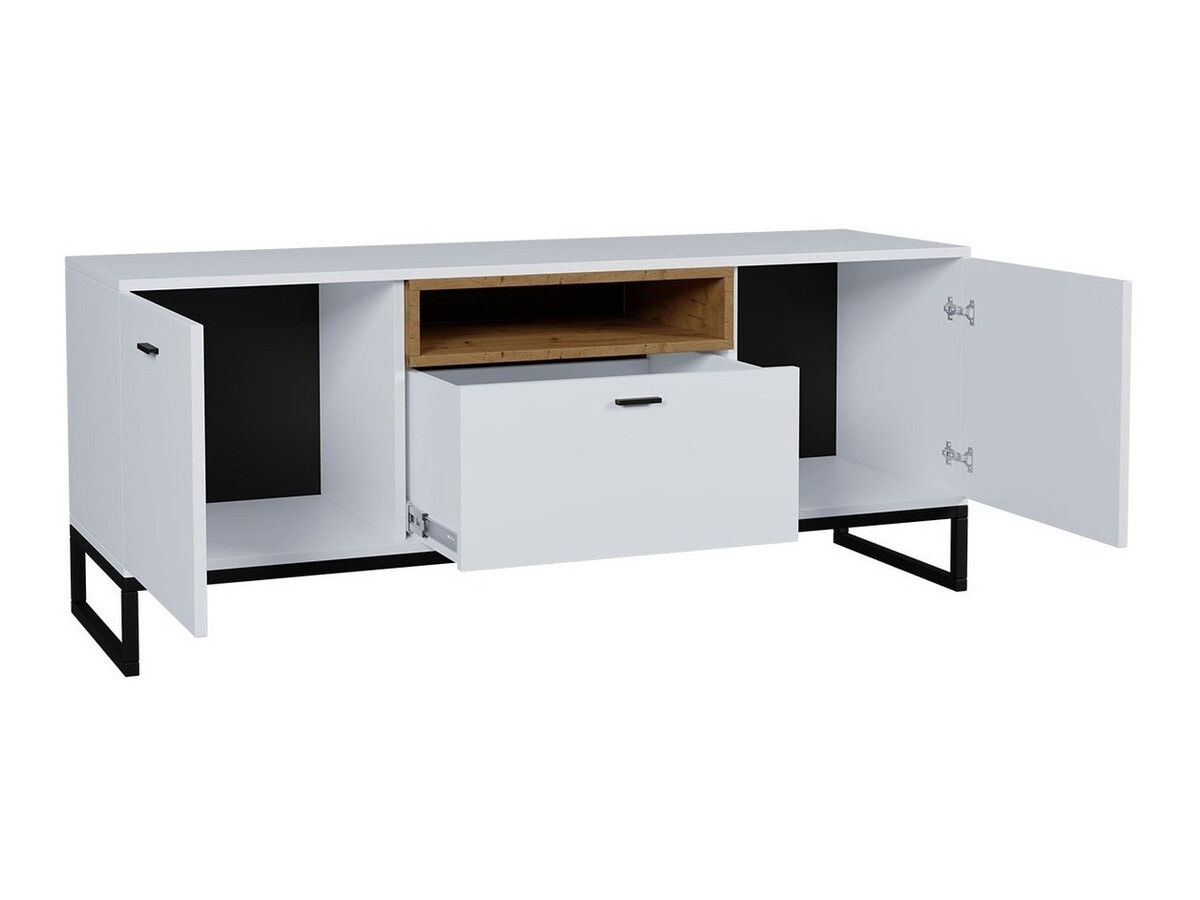 TV sto Baltesi 102 (Zanatski hrast + Crno)