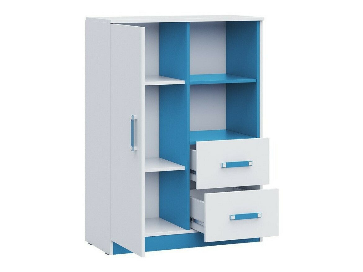Komoda Lorlare 105 (Belo + Sivo)