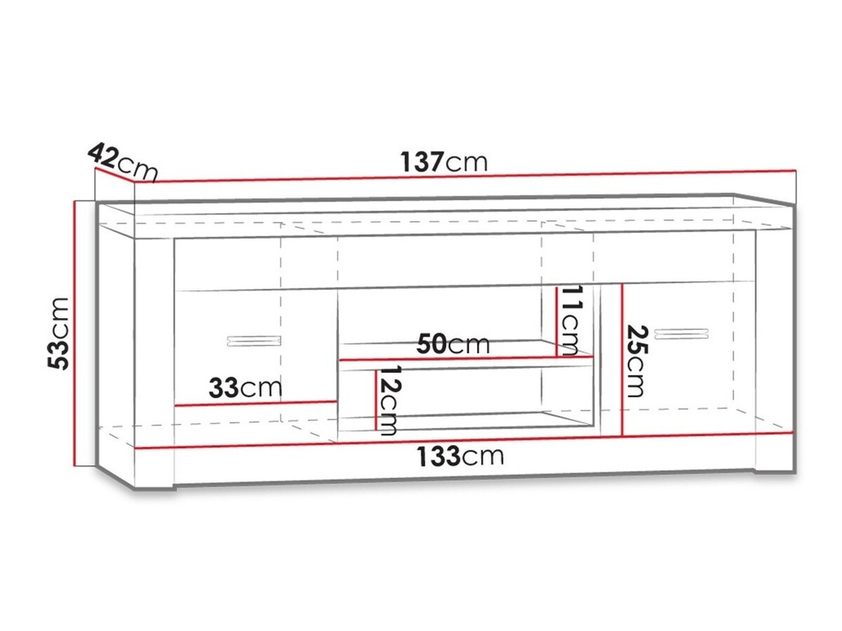TV sto Serfeno 106 (Craft vhite)