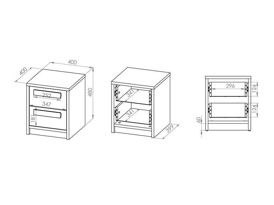 Noćni ormarić Tivruve 109