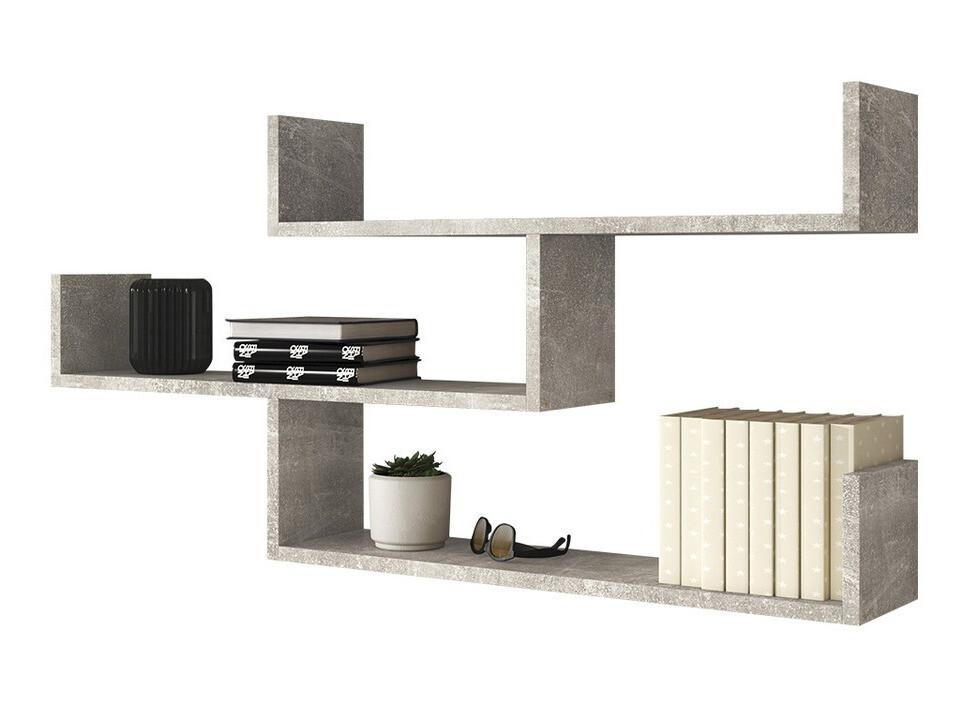 Zidna polica Sarasota 104 (Boja betona)