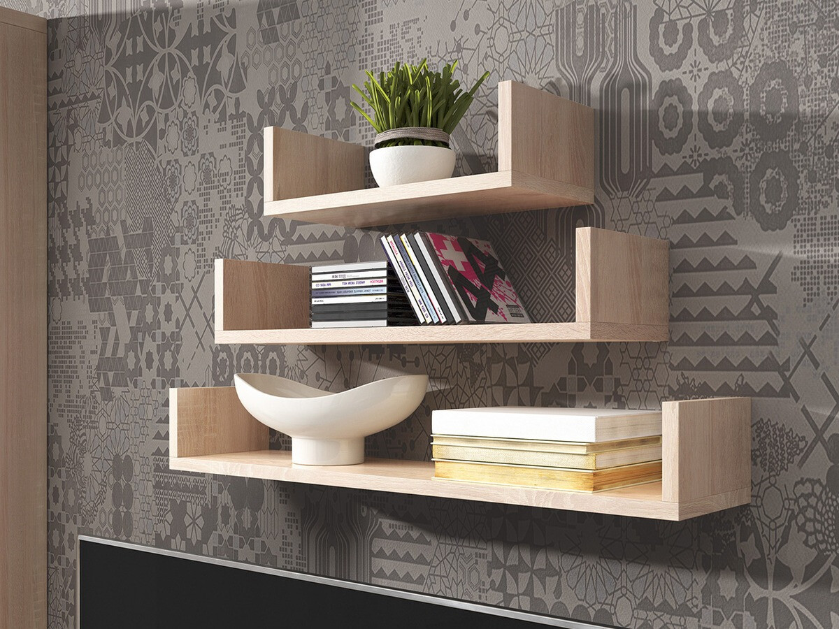 Zidni set polica Sarasota 105 (Sonoma hrast)
