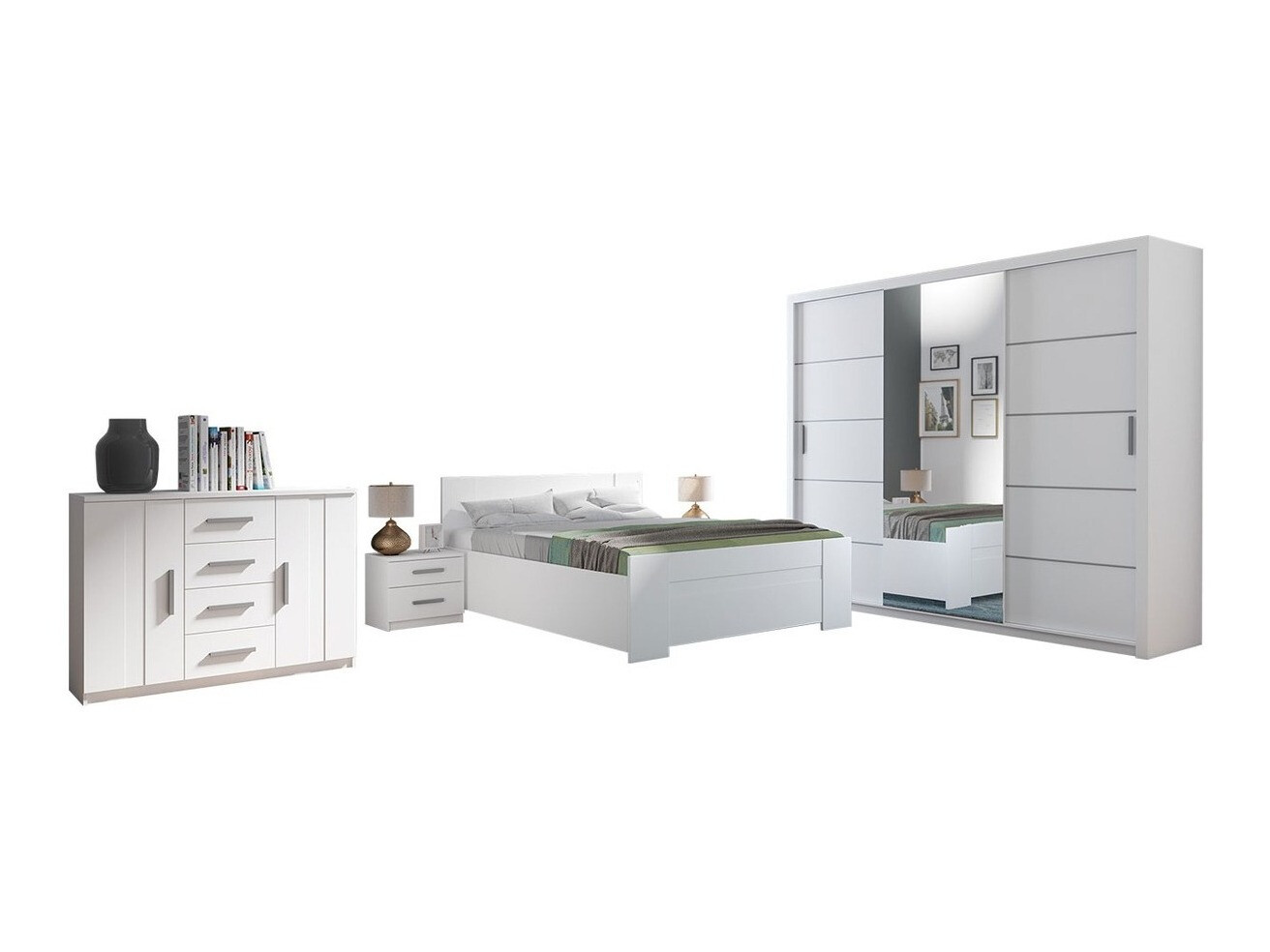 Set spavaća soba Catromi 116 (Belo)