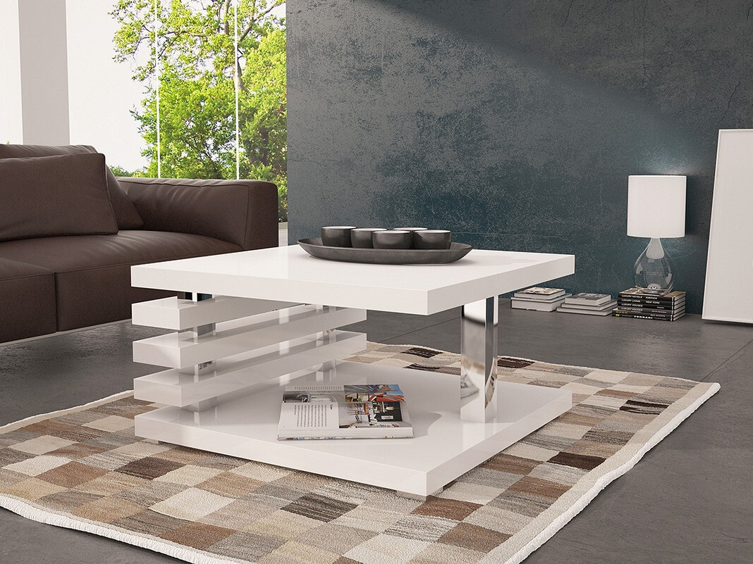 Stočić za kafu Goodyear 122 (Sjajno belo)