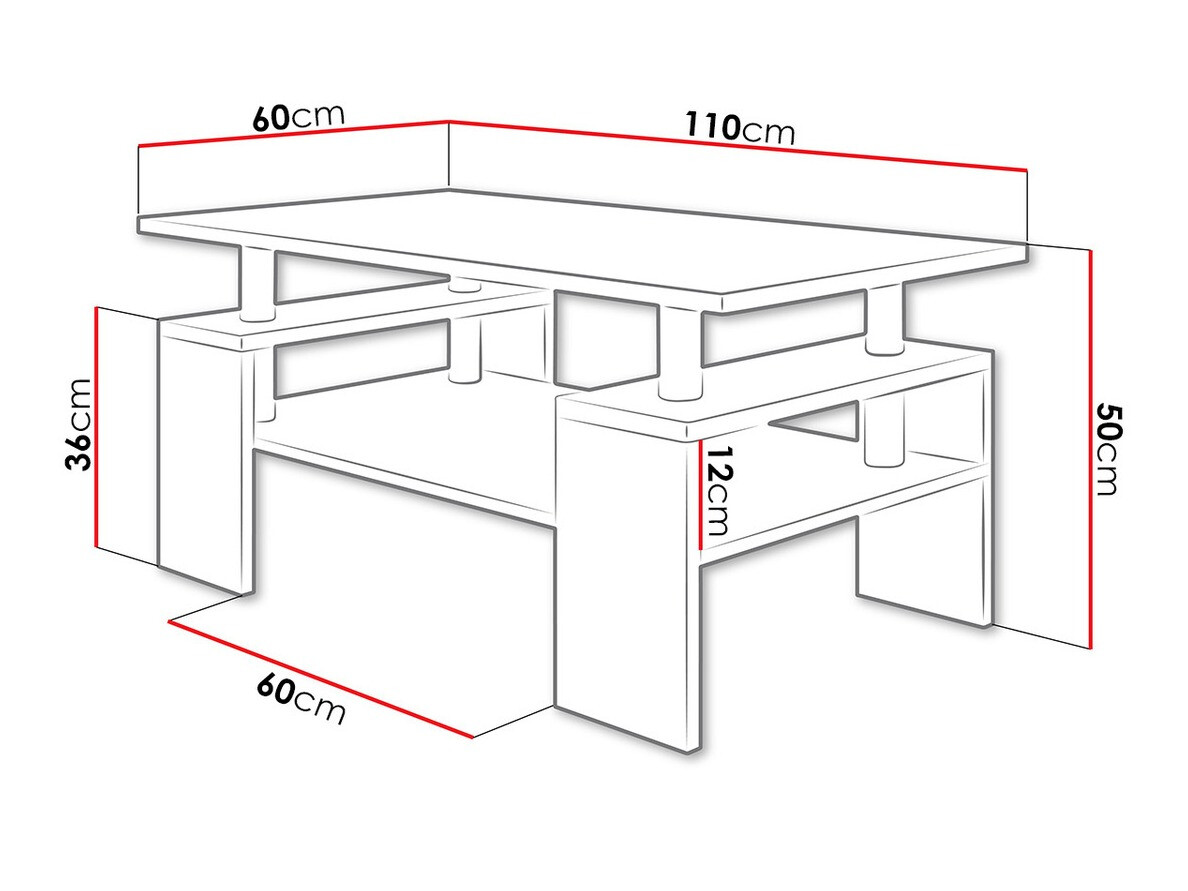 Stočić za kafu Providence 124 (Belo)