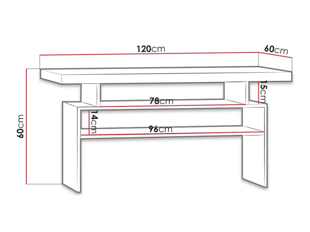 Stočić za kafu Serfeno 109 (Tamni jasen)