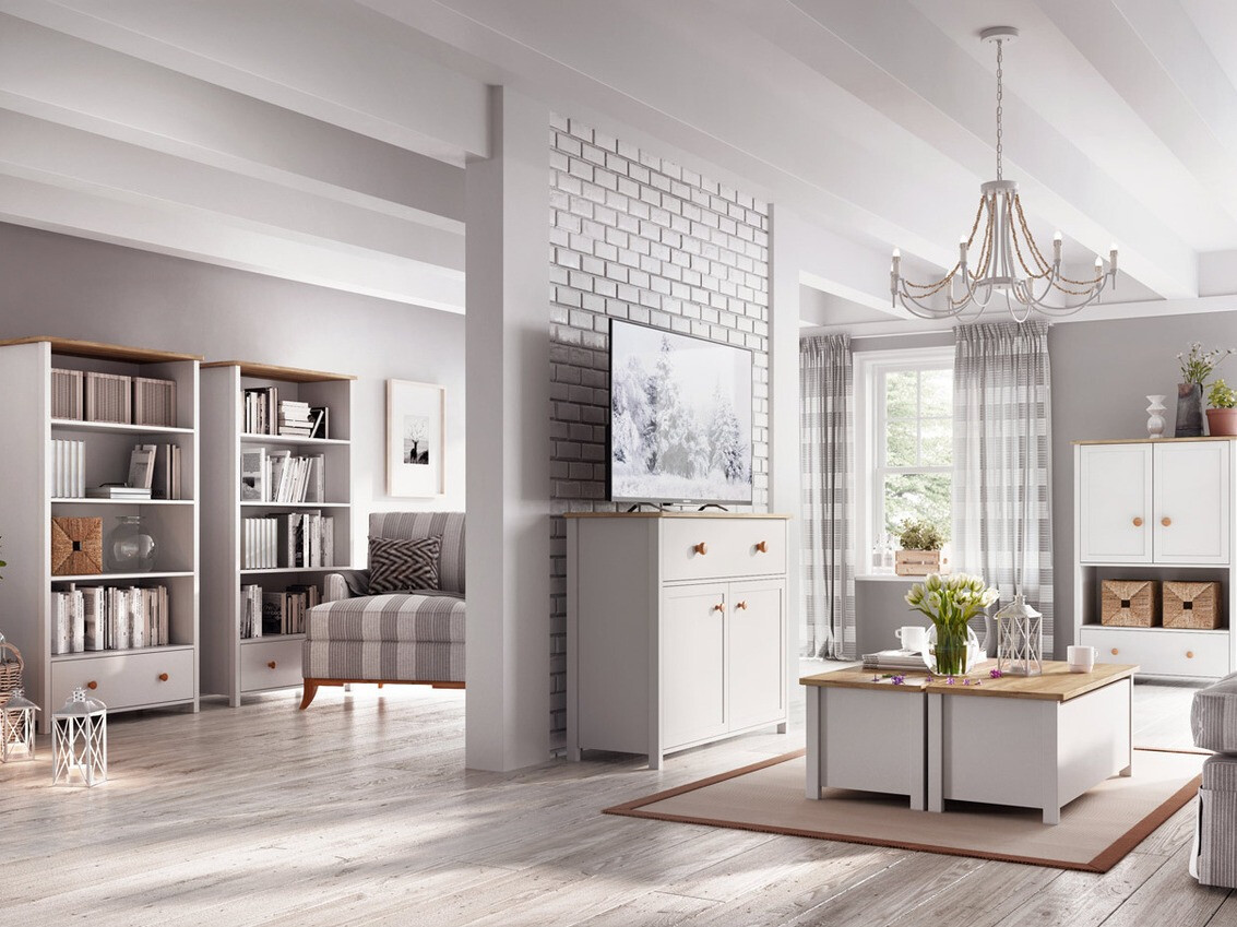 Kutija za odlaganje Romelbo 143 (Belo + Hrast)