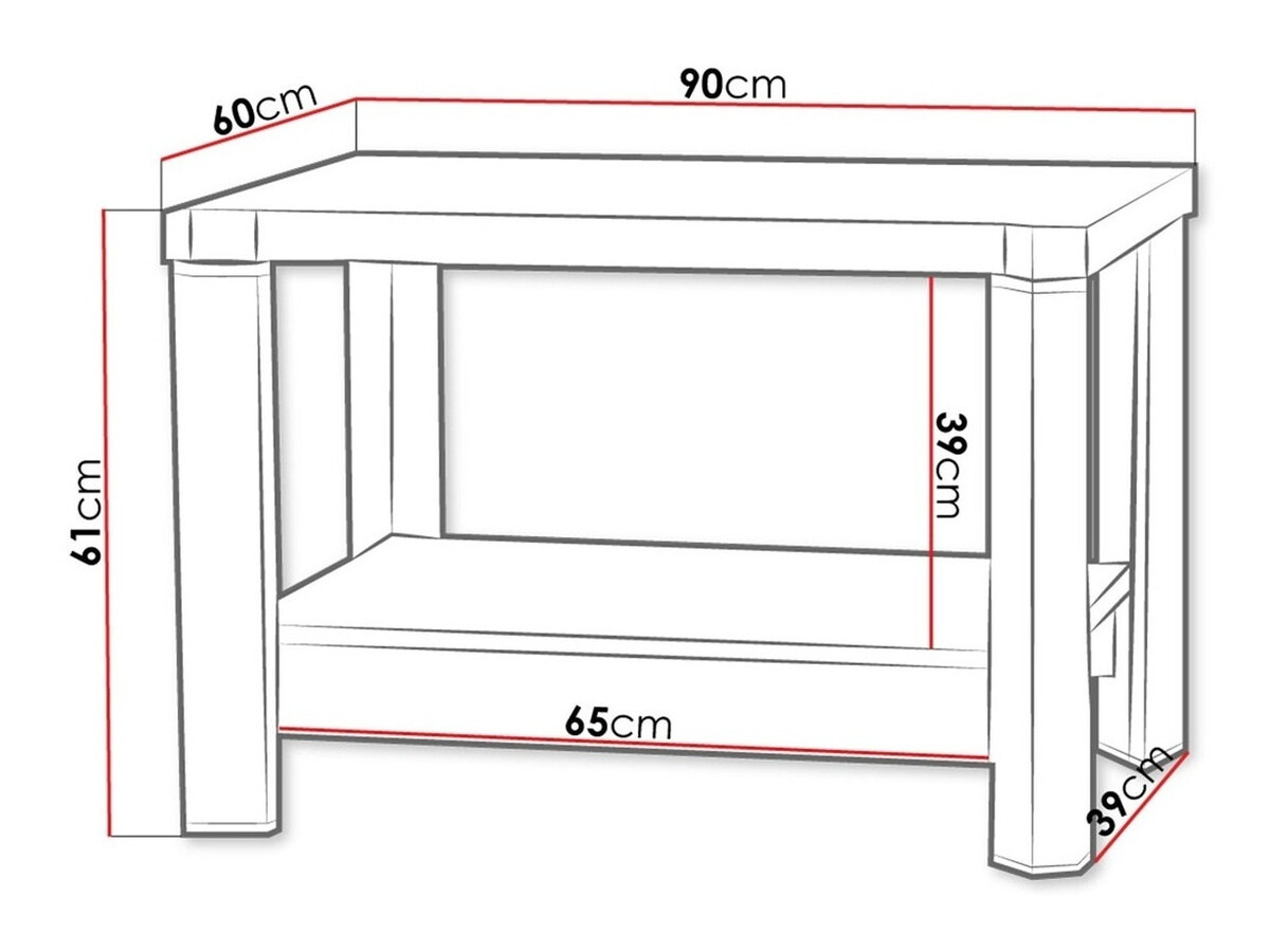 Stočić za kafu Lorelie 113 (Sonoma hrast)