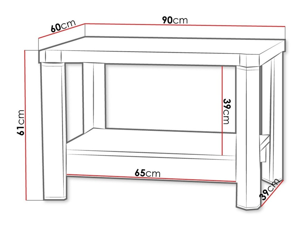 Stočić za kafu Lorelie 113 (Trufel hrast)