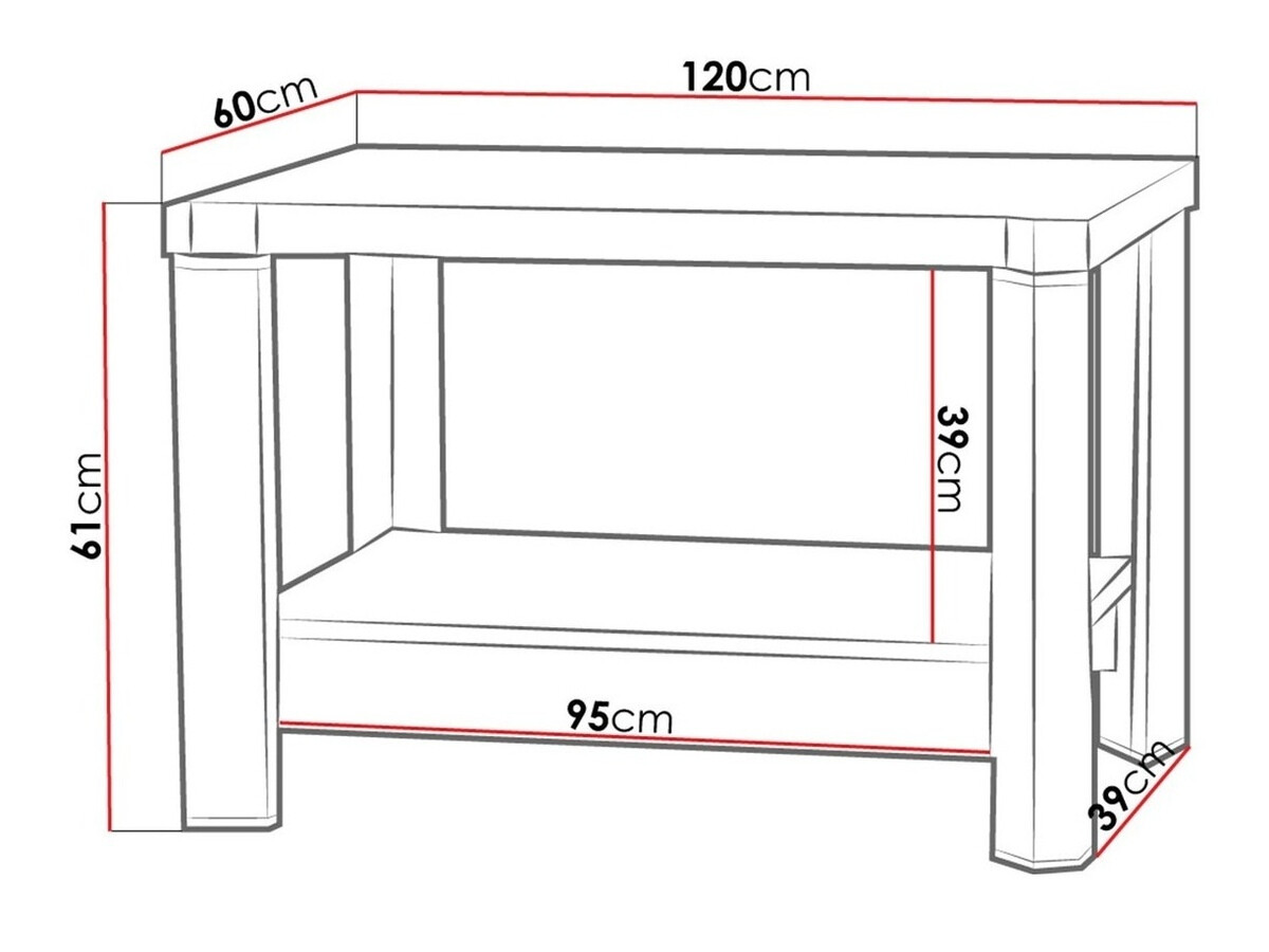 Stočić za kafu Lorelie 114 (Sonoma hrast)