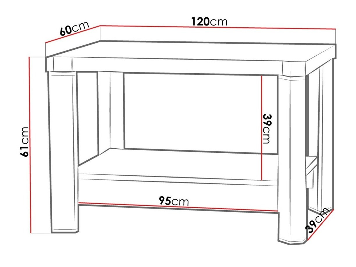 Stočić za kafu Lorelie 114 (Trufel hrast)