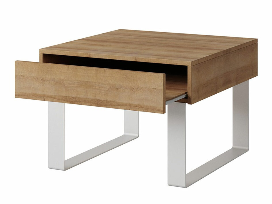 Side table Tivdalu 137 (Crno + Crna visoki sjaj)