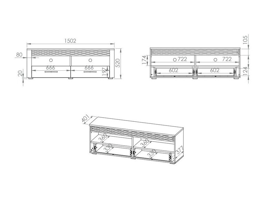 TV komoda Flonole 110