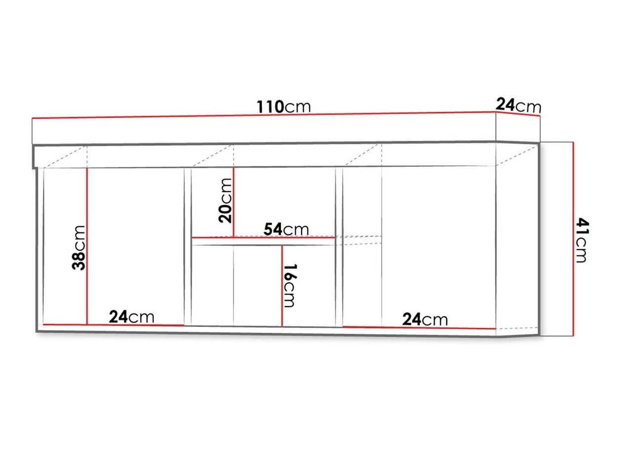 Zidna polica Cormiru 104 (Šljiva)